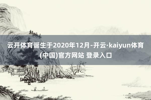 云开体育诞生于2020年12月-开云·kaiyun体育(中国)官方网站 登录入口